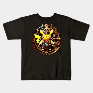 Steampunk Clockwork thunderbolt Kids T-Shirt